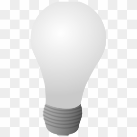 Grayscale Vector Image Of A Lightbulb - Light Bulb Clip Art, HD Png Download - edison bulb png