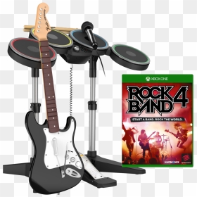 Rock Band 4 Band In A Box - Xbox One S Guitar Hero, HD Png Download - rock band png