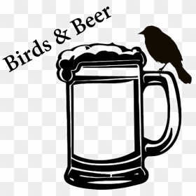 Transparent Beer Silhouette Png - Black And White Beer Mug, Png Download - beer silhouette png