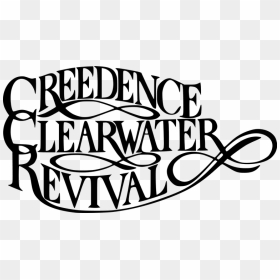 Transparent Rock Clipart Black And White - Creedence Clearwater Revival Logo, HD Png Download - rock band png
