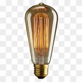 Vintage Lamp Png Pic - Edison Light Bulb Png, Transparent Png - edison bulb png