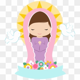 Religious Catholic Saints, First Communion, Clipart, - Mama Mary Cartoon, HD Png Download - espigas png