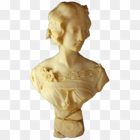 Marble Sculpture Of A Young Lady By A - Bust, HD Png Download - marble bust png