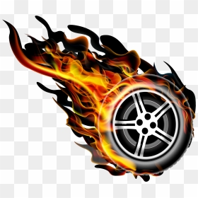 Image Black And White Fire Transprent Png Free Download - Wheels On Fire Png, Transparent Png - white fire png