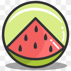 Button Watermelon Icon - Watermelon Icon Transparent Background Png, Png Download - watermelon emoji png
