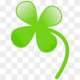 Green, Icon, Outline, Leaf, Shamrock, Cartoon, Free - Vector Daun, HD Png Download - shamrock outline png