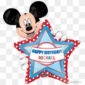 Mickey Mouse Birthday Michael Clipart , Png Download - Happy Birthday Michael Mickey Mouse, Transparent Png - toodles png