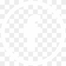 Transparent Facebook Icon White Png - Circle Location Icon White, Png Download - black and white facebook logo png