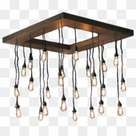 Ceiling Fixture, HD Png Download - edison bulb png