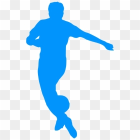 Silhouette Football 16 Clip Arts - Football Silhouette Colour, HD Png Download - soccer player silhouette png