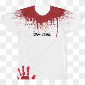 Active Shirt, HD Png Download - bloody hand print png