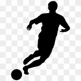 Silhouette Football Player Clip Art, HD Png Download - soccer player silhouette png