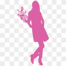 Transparent Construction Silhouette Png - Woman Silhouette Purple Pink, Png Download - construction silhouette png