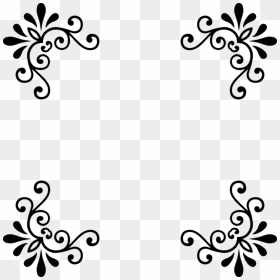 Symmetry,monochrome Photography,petal - Old Fashioned Border Design, HD Png Download - retro border png