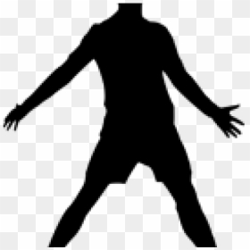Soccer Player Silhouette - Cristiano Ronaldo Logo Png, Transparent Png - soccer player silhouette png