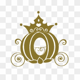 Cartoon Crown Pumpkin Carriage Png Download - Cinderella Pumpkin Carriage Png, Transparent Png - cinderella logo png