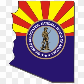 Welcome Az Enlisted Association Members - Arizona National Guard Logo, HD Png Download - national guard logo png