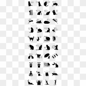 Black Cat Silhouette, HD Png Download - black cat silhouette png