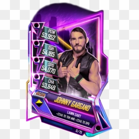 Supercard Johnnygargano S3 Hardened Fusion 10606 Supercard - Becky Lynch Wwe Supercard, HD Png Download - johnny gargano png