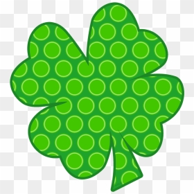 Polka Dot Shamrock, HD Png Download - shamrock outline png