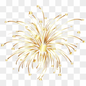 Fireworks Euclidean Vector - Transparent Background Golden Fireworks Png, Png Download - gold firework png
