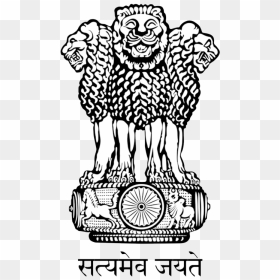 Lion Satyamev Jayate Logo Png - National Emblem Of India, Transparent Png - arms logo png
