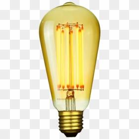 Compact Fluorescent Lamp, HD Png Download - edison bulb png
