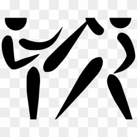Karate Silhouette Cliparts - Silhouette Karate Clip Art, HD Png Download - karate silhouette png
