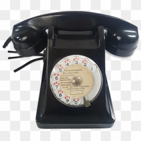 Rotating Black Bakelite Rotary Phone French France - Corded Phone, HD Png Download - rotary phone png