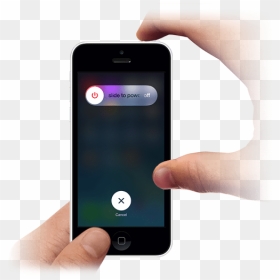 Como Reiniciar Un Iphone 5s, HD Png Download - holding iphone png