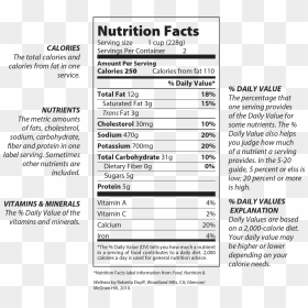 The Food And Drug Administration Regulates Food Labels, - Reese's Sticks Nutrition Label Fda, HD Png Download - reese's png