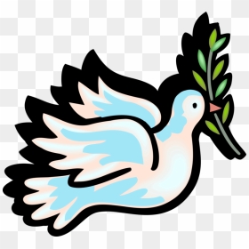 Vector Doves Olive Branch - Connotation Clipart, HD Png Download - dove with olive branch png