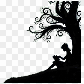 Then They Came For Me And There Was No One Left To - Reading Against Tree Silhouette, HD Png Download - reading silhouette png