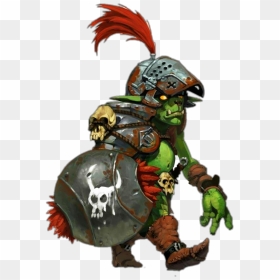 #goblin #armor #shield #skulls #helmet #green - D&d Goblin Boss, HD Png Download - packers helmet png