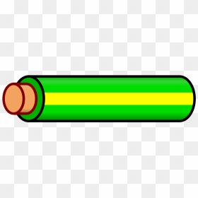 Wire Green Yellow Stripe - Green With White Stripe Wire, HD Png Download - yellow rectangle png