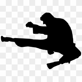 Karate Silhouette Png, Transparent Png - karate silhouette png