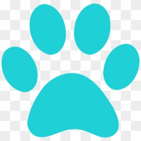 Teal Paw Print Clipart, HD Png Download - bear paw print png