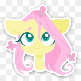 Belka-sempai, Bust, Butterfly, Cute, Fluttershy, Looking - Cute Transparent Background Sticker Png, Png Download - cute butterfly png