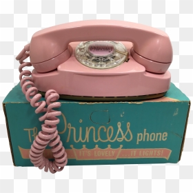 Pink 1964 Princess Rotary Dial Telephone On Chairish - Corded Phone, HD Png Download - rotary phone png