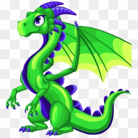 Little Dragon Clipart Mythical Creature - Green Dragon Clipart, HD Png Download - mythical creatures png