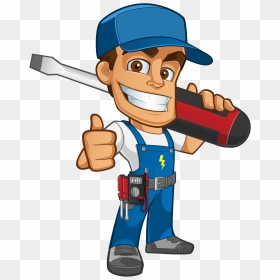 Industrial Mechanic Clipart - Electrician Man Png, Transparent Png - handyman clipart png