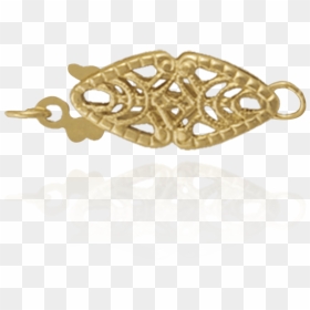 Filigree Fish Hook Pearl Clasp With Double Heart - Bling-bling, HD Png Download - double heart png