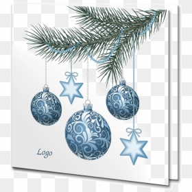 Christmas Balls On Tree Clipart, HD Png Download - hanging christmas ornament png