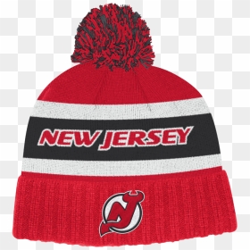 Adidas Nhl Culture Cuffed Knit Pom New Jersey Devils - David Clarkson New Jersey Devils, HD Png Download - new jersey devils logo png
