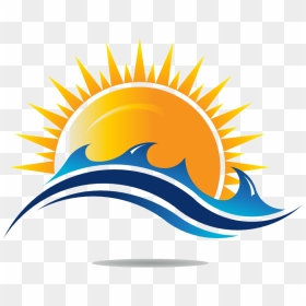 Sun Rise Clip Art - Sun And Sea Clipart, HD Png Download - kyani logo png