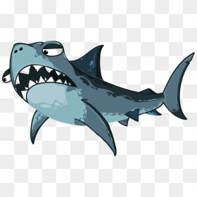 Cartoon Shark Clipart - Vector Shark Png, Transparent Png - shark clipart png