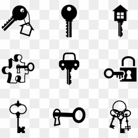 Keys Font, HD Png Download - house keys png