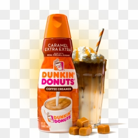 Dunkin’® Caramel Extra Extra Creamer - Dunkin Donuts Vanilla Extra Extra Creamer, HD Png Download - dunkin donuts coffee png