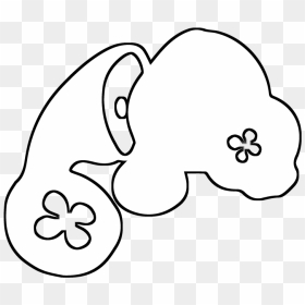Logo In The Shape Of A Simplified Manatee With Flower-shaped, HD Png Download - flower shape png