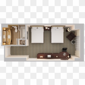 Clipart Bed Top View - Guest Room Plan View, HD Png Download - bed top view png